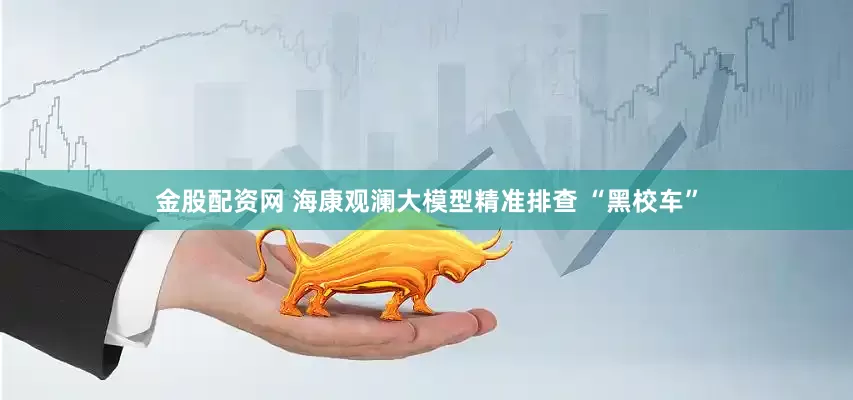 金股配资网 海康观澜大模型精准排查 “黑校车”